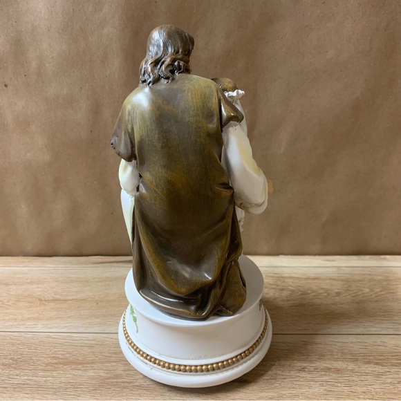 Roman My First Communion Figurine Religious Statue Music Box Girl Jesus Christ - Picture 5 of 9